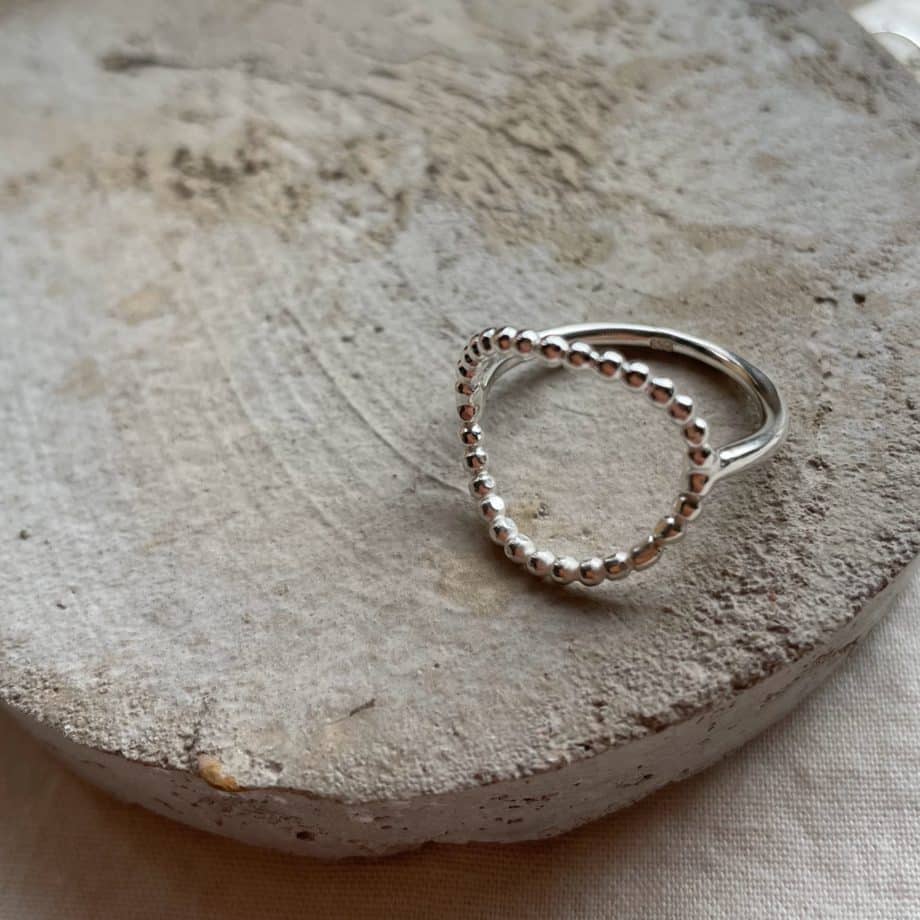Beaded Circular Ring