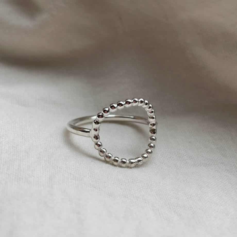 Beaded Circular Ring