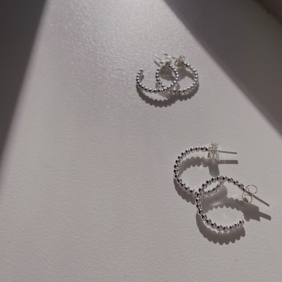 Lil Beaded Hoops