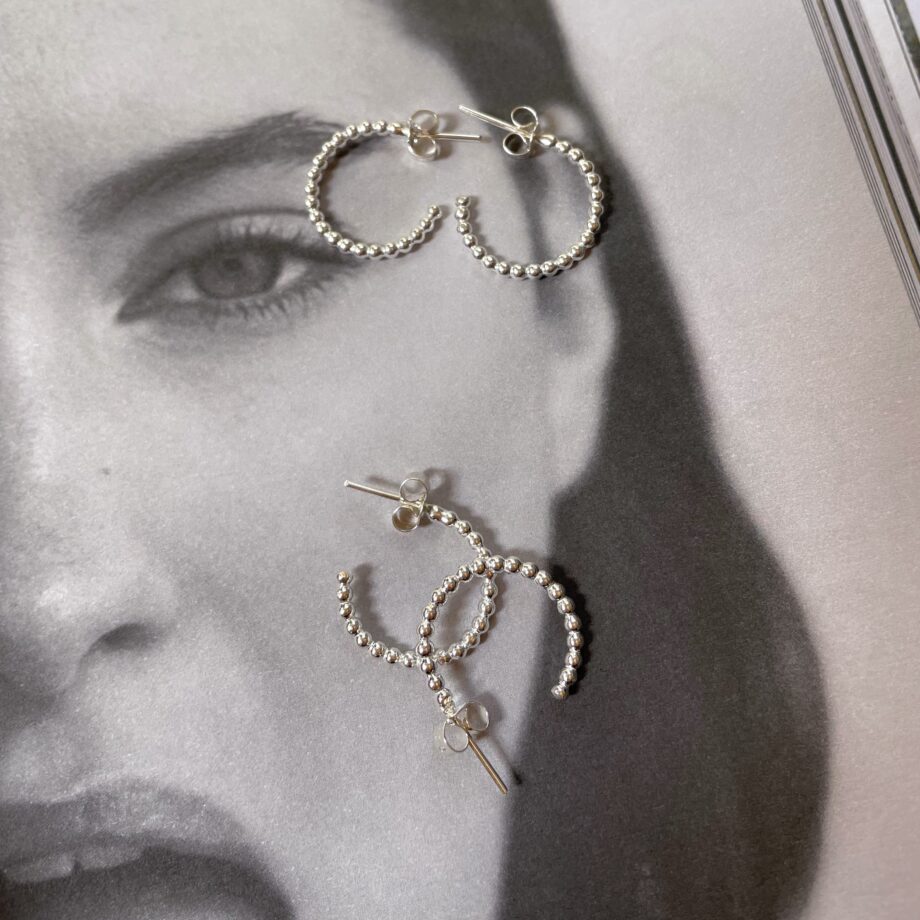 Lil Beaded Hoops