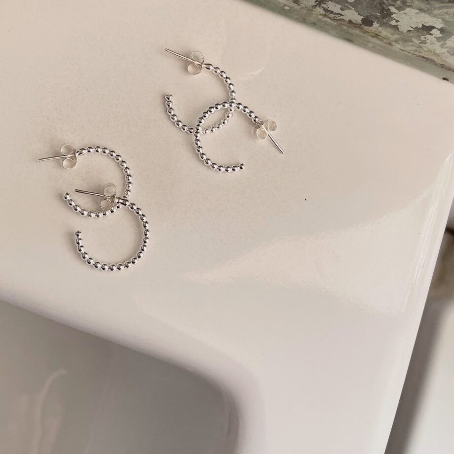 Lil Beaded Hoops