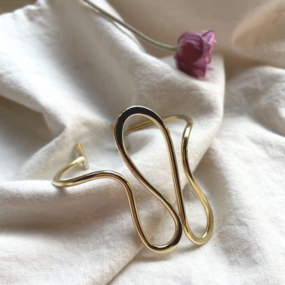 Brass Ripple Cuff