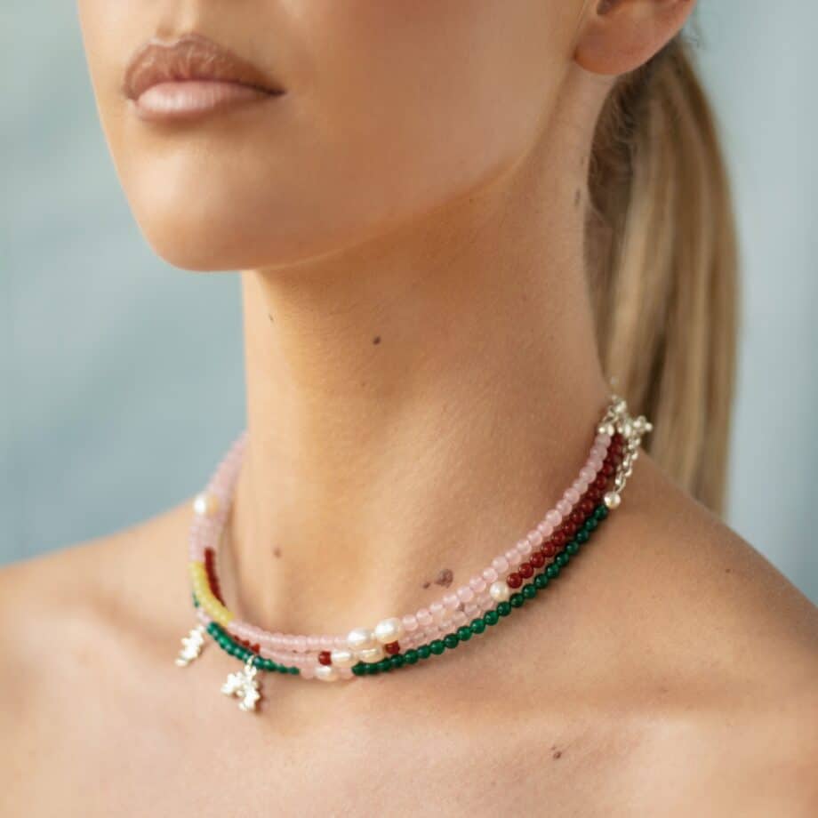 Joni - Beaded Gemstone Choker