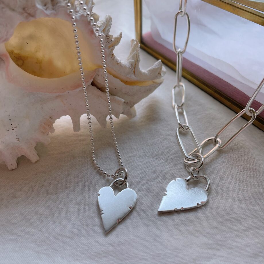 Glass Heart Necklace