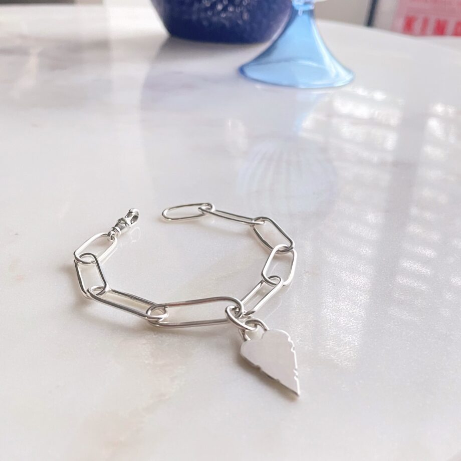 Glass Heart Bracelet