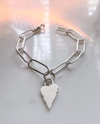 Glass Heart Bracelet