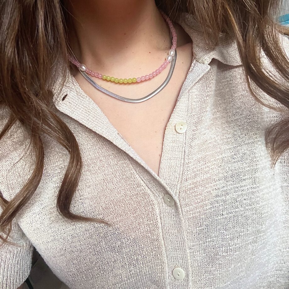 Joni - Beaded Gemstone Choker