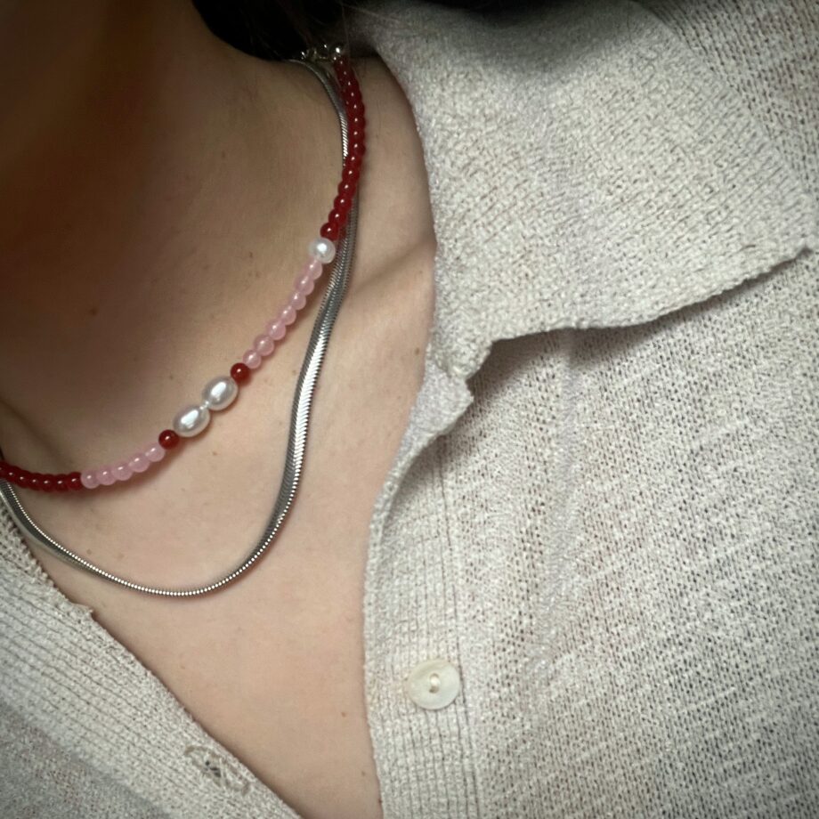 Maggie - Beaded Gemstone Choker