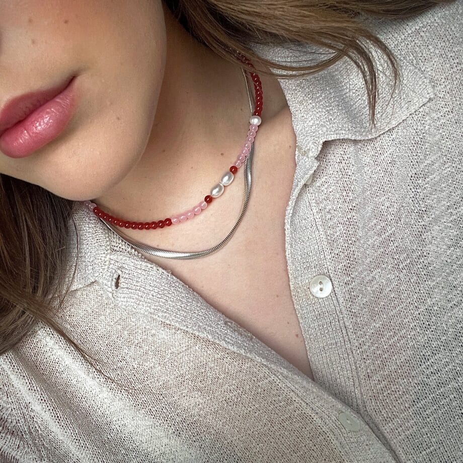 Maggie - Beaded Gemstone Choker