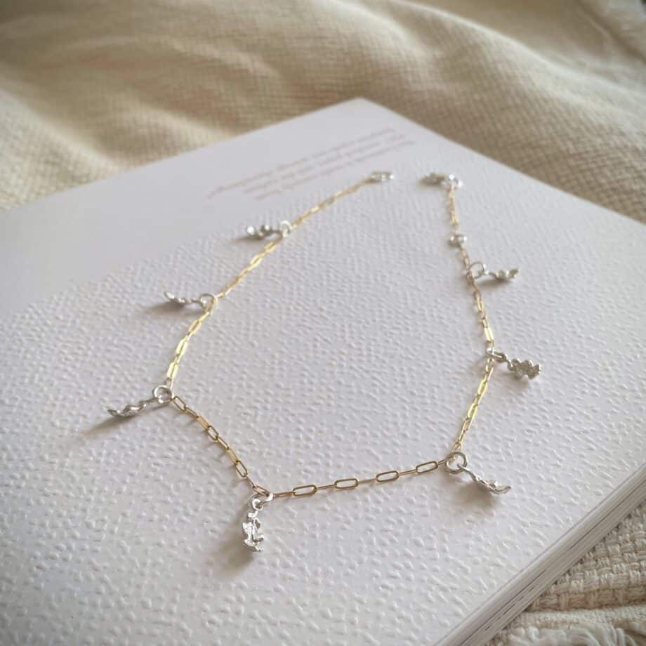 Oak Leaf Charm Necklace