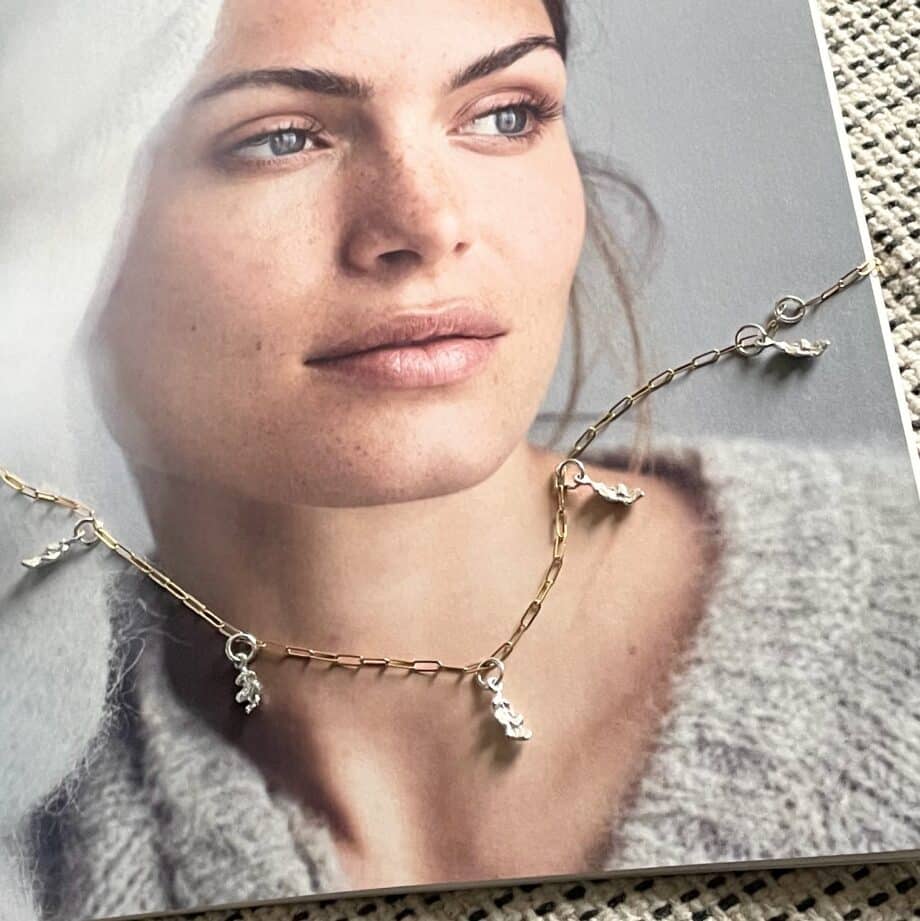 Oak Leaf Charm Necklace