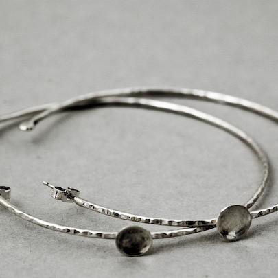 Elemental Cup Hoop Earrings