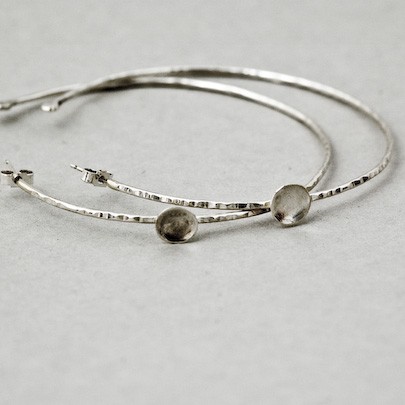 Elemental Cup Hoop Earrings