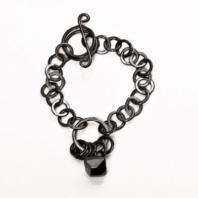 Facet Oxidised Bracelet
