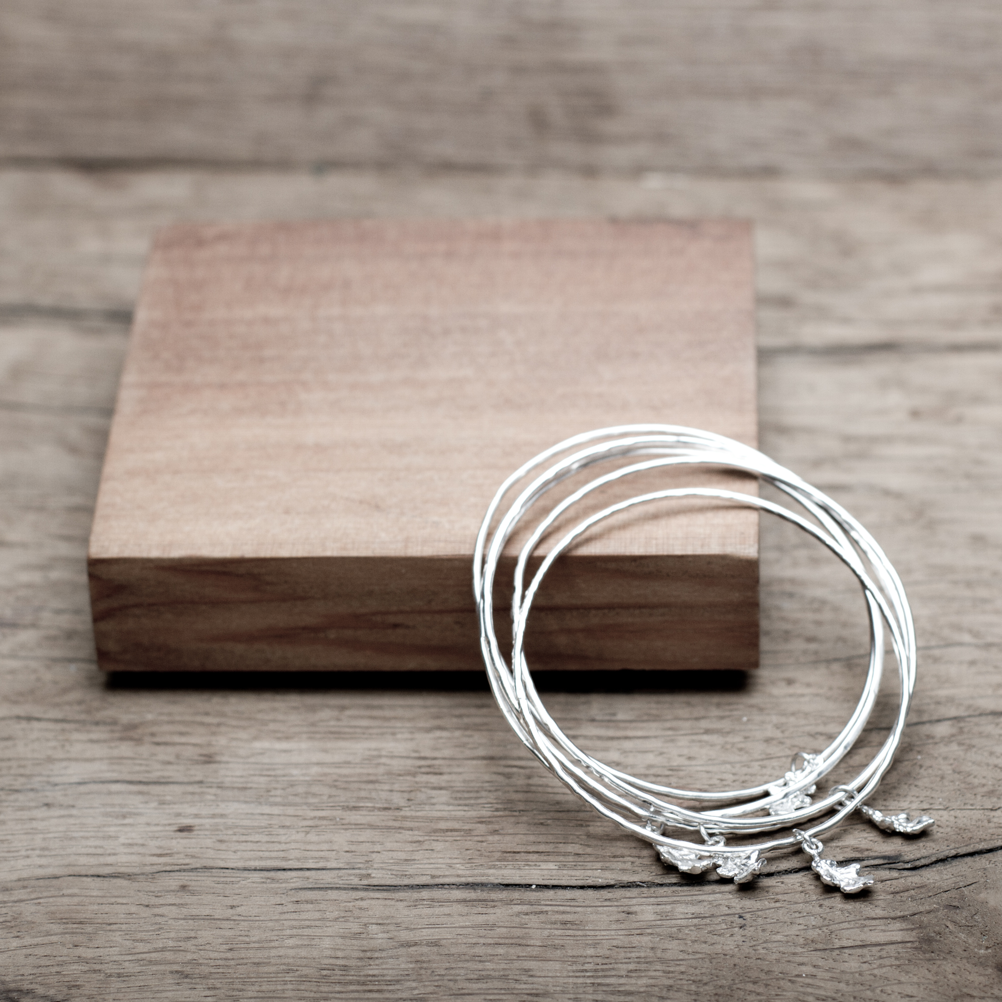 Catching the Oak Leaf Stacking Bangles