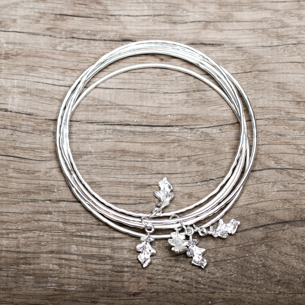 Catching the Oak Leaf Stacking Bangles