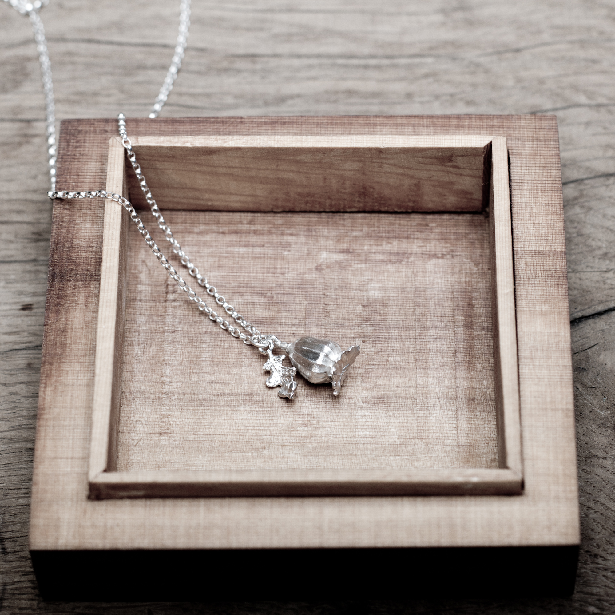 Scatter Seeds with Leaf Necklace