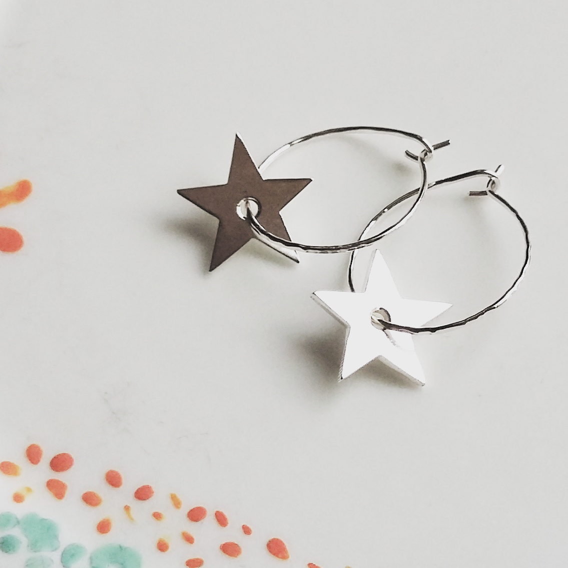 Star Hoop Earring