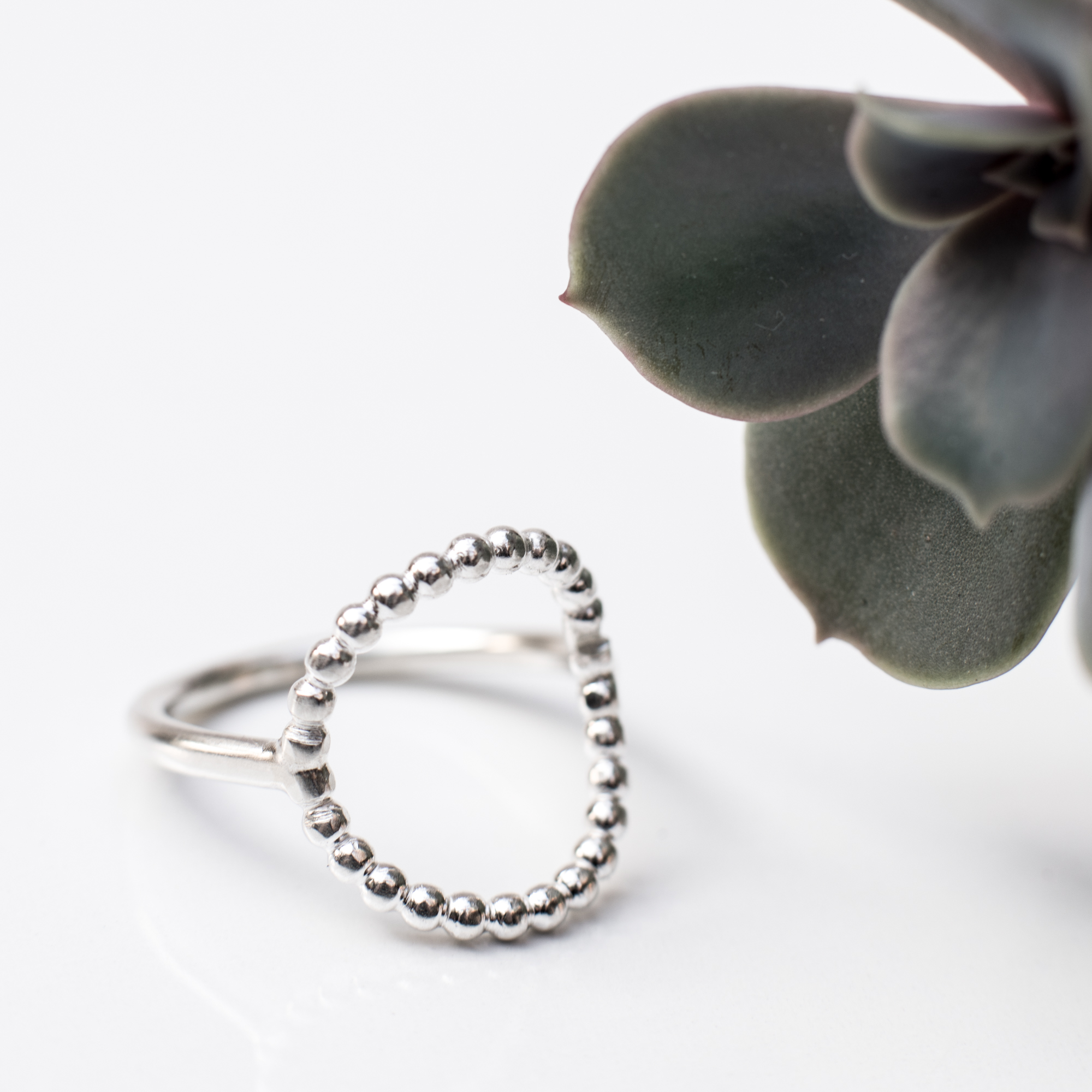 Beaded Circular Ring