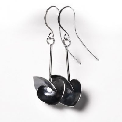 Soul in Link Oxidised Long Earrings