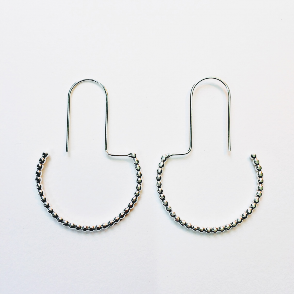 Beaded Hoop Earrings