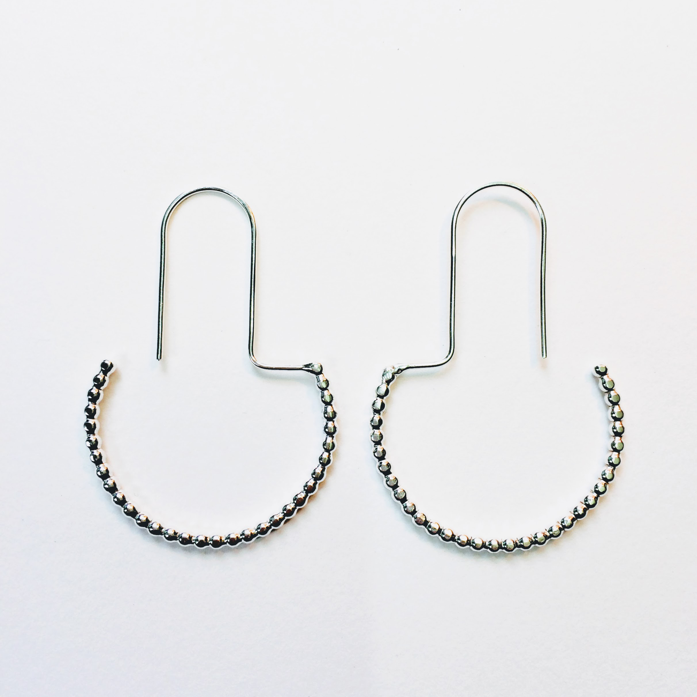 Beaded Hoop Earrings