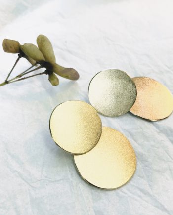 Double Disc Brass Studs