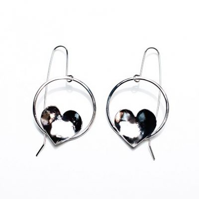 Solo Heart Hoop Earrings