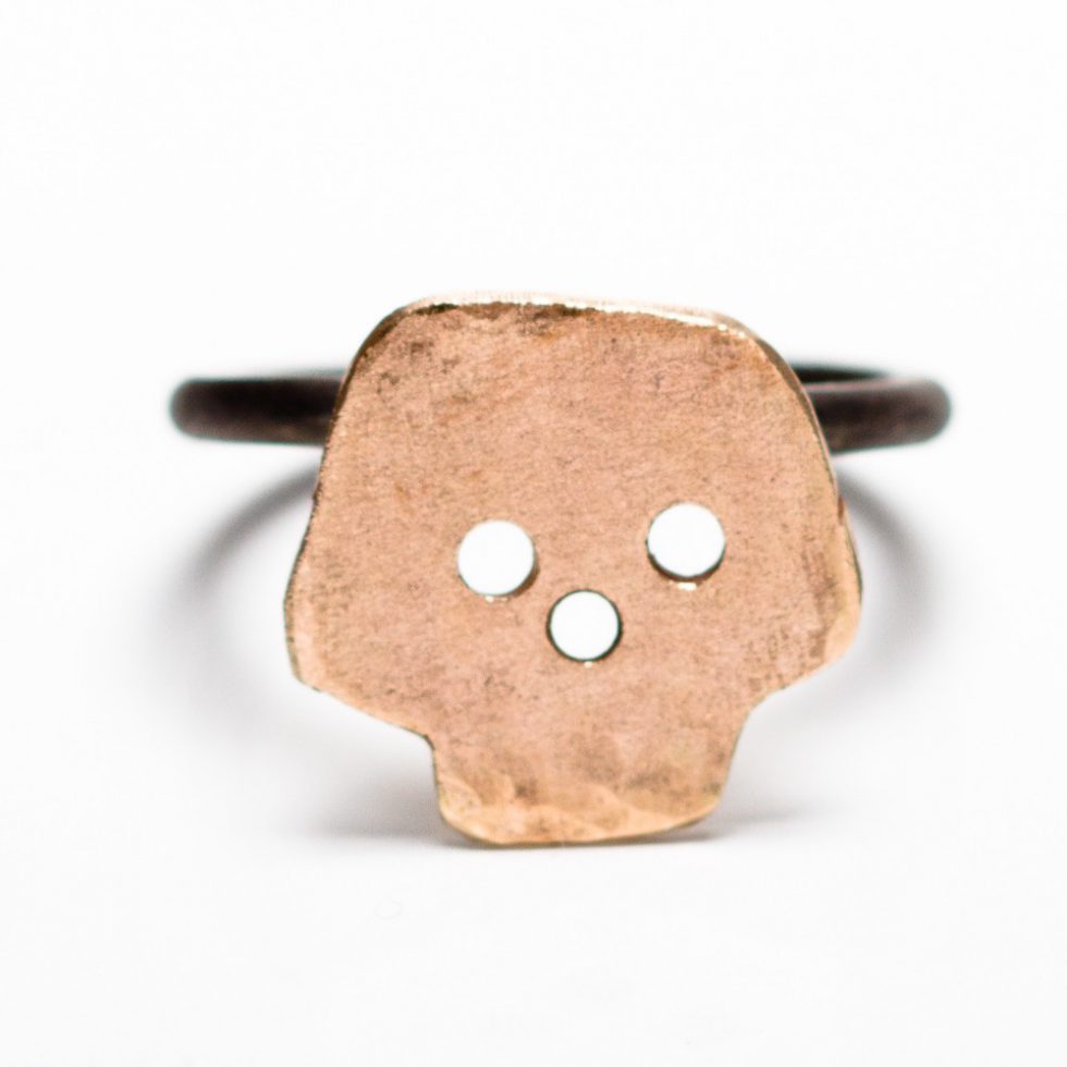 Gold Skull Ring