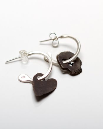 Good and Evil Hoop Earrings