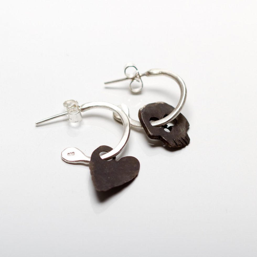 Good and Evil Hoop Earrings