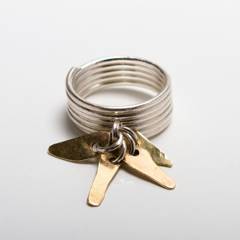 Spinner Teardrop Ring