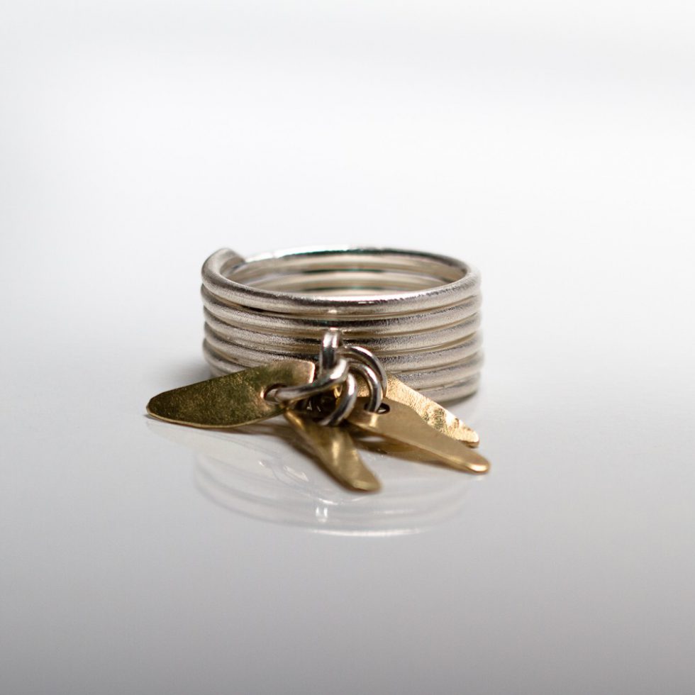Spinner Teardrop Ring