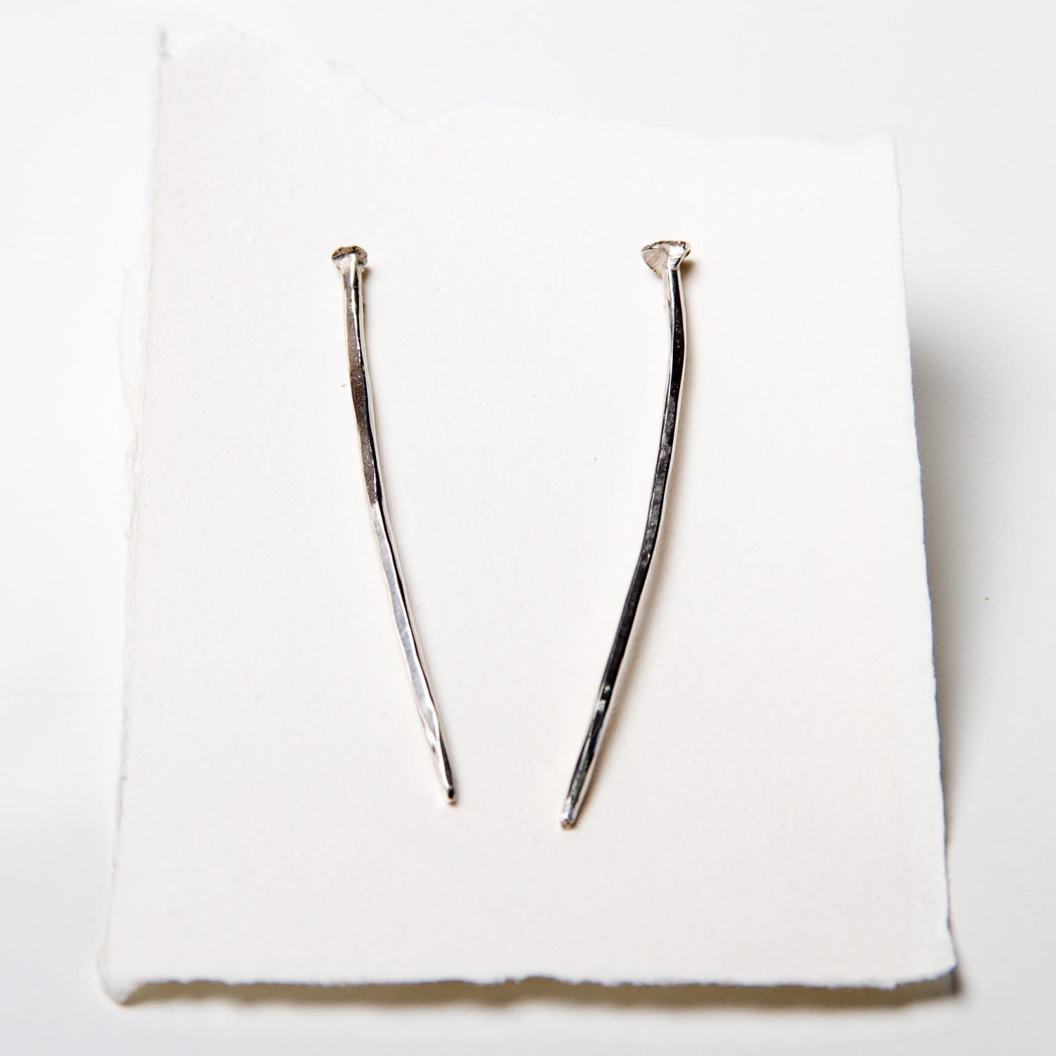 Three Inch Nail Earrings