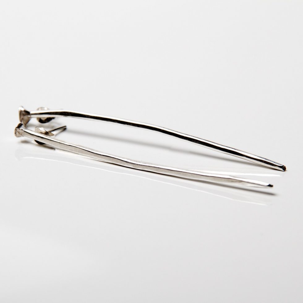 Three Inch Nail Earrings