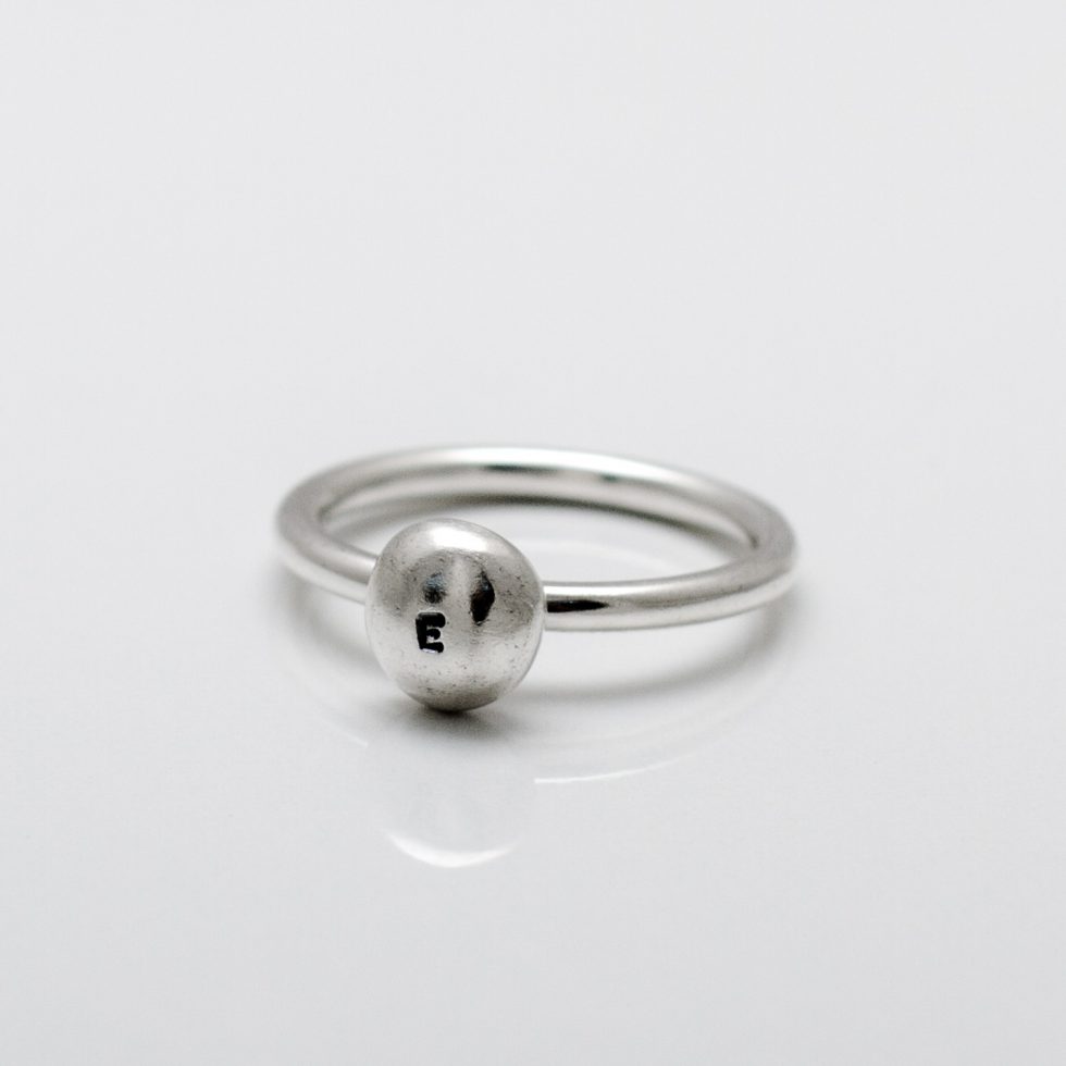 Pebble Letter Ring