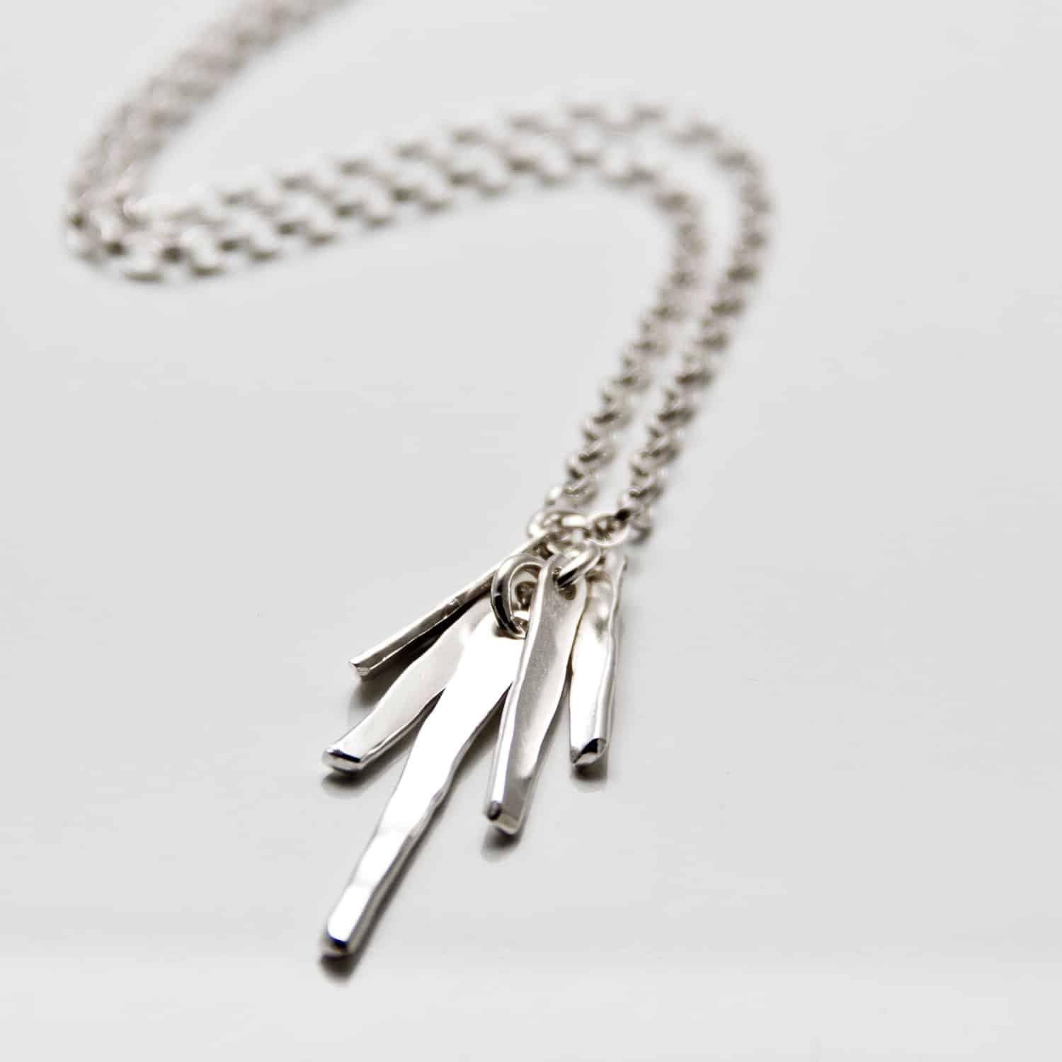 Teardrops On The Fire Charm Necklace