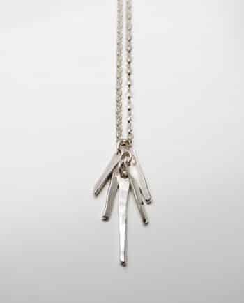 Teardrops On The Fire Charm Necklace