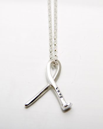 Love nail and I Ribbon Necklace