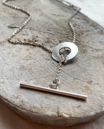 Sunlight and Shadows T-bar Necklace