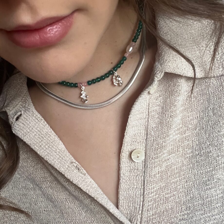 Tabi - Beaded Gemstone Choker