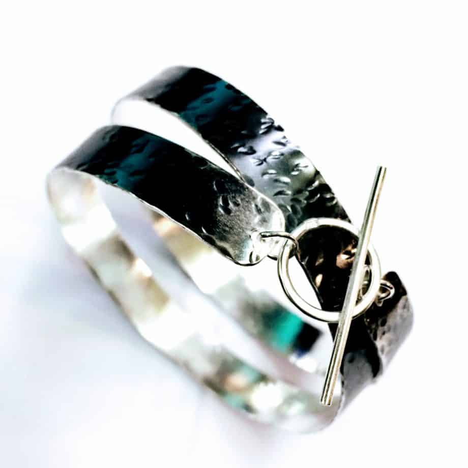 Beaten Wrap Cuff Bangle